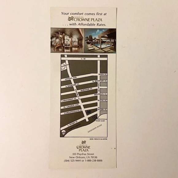 Vintage New Orleans Tour Brochures Holiday Inn Crowne Plaza and Jazz Festival - Picture 7 of 16